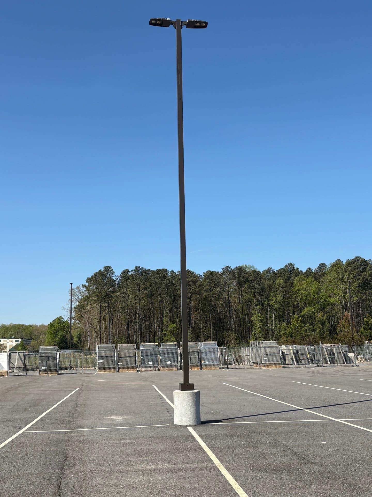 Concrete pole base work in Hampton Roads, Virginia
